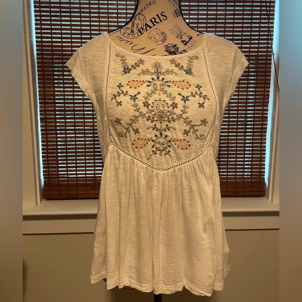 Embroidered Lucky Brand Top